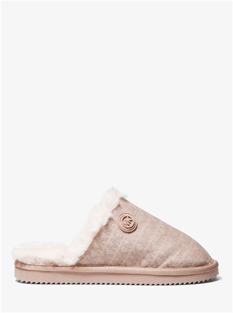 michael kors pink slippers